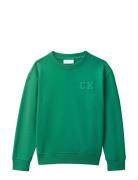 Relaxed Crewneck Green Calvin Klein
