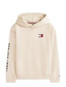 Wavy Flag Hoodie Cream Tommy Hilfiger