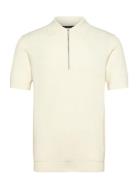 Karl Knitted Polo Cream Clean Cut Copenhagen