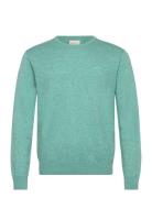 Slub Cotton Linen C-Neck Green GANT