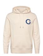 G Badge Hoodie Cream GANT