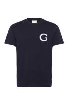 G Badge Ss Tshirt Navy GANT