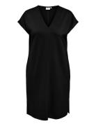 Carlise Capsleeve V-Neck Abk Dress Jrs Black ONLY Carmakoma