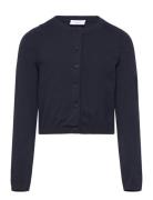 Grlina Ls Knit Cardigan Navy Grunt