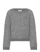 Grcienne Ls Crew Knit Grey Grunt