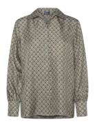 16Mm Silk Twill-Wvn-Shirt Green Polo Ralph Lauren