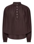 Ctn Silk Pw-Wvn-Shirt Brown Polo Ralph Lauren