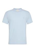 Ss Slim Stretch Monogram Tee Blue Calvin Klein
