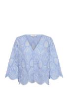 Aiana Blouse Blue A-View