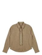 Vmjuliana Ls Tie Detail Shirt Exp Patterned Vero Moda