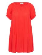 Kcami Ss Tunic Red Kaffe Curve