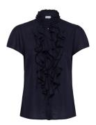 Ellisz Ss Shirt Navy Saint Tropez