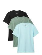 S/S Crew Neck 3Pk Green Calvin Klein