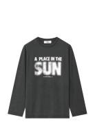 Cotton Jersey Jerry Tee Ls Black Mads Nørgaard