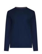 Fredsi Waffle Tee Ls Navy SIGNAL