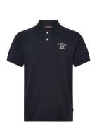 Morris Piqué Shirt Navy Morris