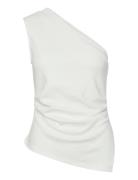 Yasvenice Shoulder Top White YAS