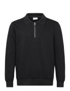 Half Zip Polo Sweat Black Lindbergh