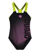 Girl's Arena Dim Light Swimsuit Swim Pro Back L Bl Black Arena