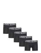 Cotton Stretch Boxer 5P Black Björn Borg