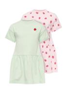 Kmgmaiken Life Ss Dress 2-P Jrs Pink Kids Only