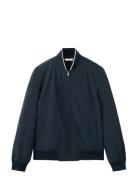 Lightweight Water-Repellent Bomber Jacket Navy Mango