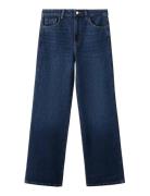 Danila High-Waisted Wide Leg Jeans Blue Mango