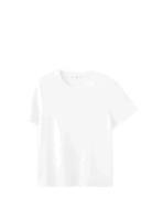 Short-Sleeved Cotton T-Shirt White Mango