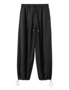 Pinstripe Balloon Trousers Black Mango