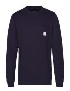 Square Pocket Sweatshirt Navy Makia