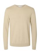 Slmberg Crew Neck Noos Beige Selected