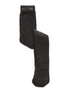 Cotton Tights - Anti-Slip Grey Melton