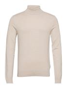 Mélange Roll Neck Knit White Lindbergh