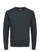 Jjebasic Knit Crew Neck Noos Grey Jack & J S