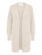 Slwlulu New Ls Knit Long Cardigan B Noos Beige Selected
