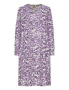 Chakra Canary Dress Aop Purple Mads Nørgaard