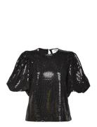 Slfsandy 2/4 O-Neck Top B Black Selected