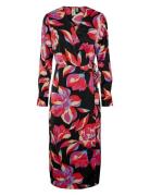 Yaspella Ls Wrap Midi Dress S. Noos Black YAS