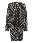 Kaamber Pleat Dress Printed Black Kaffe