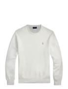 Mesh-Knit Cotton Crewneck Sweater White Polo Ralph Lauren