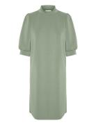 Ellemw Puff Dress Green My Essential Wardrobe