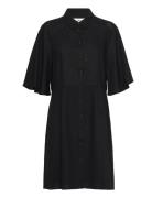 Slfgulia 2/4 Short Shirt Dress D Black Selected