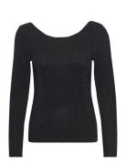 Slfanita Ls Low Back Top Black Selected