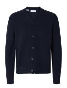 Slhcody Ls Knit Relaxed Cardigan Navy Selected