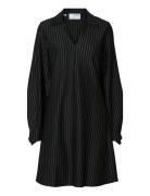 Slfpennie Ls Short Dress Black Selected