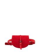 Suede Belt Bag Red Becksöndergaard
