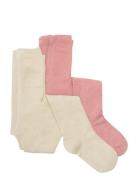 2-Pack Stockings W. Pattern Patterned Minymo
