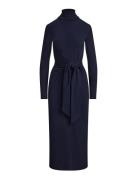 Cm 2X2 Rib-Knit Dress Navy Lauren Ralph Lauren