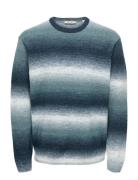 Onsbertil Reg Ls Crew Knit Green ONLY & SONS