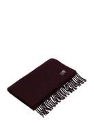 Recycled Wool Blend Scarf Burgundy Lexington Clothing